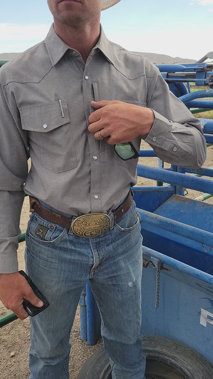 Dust & Denim — Secure Pocket Western Shirt